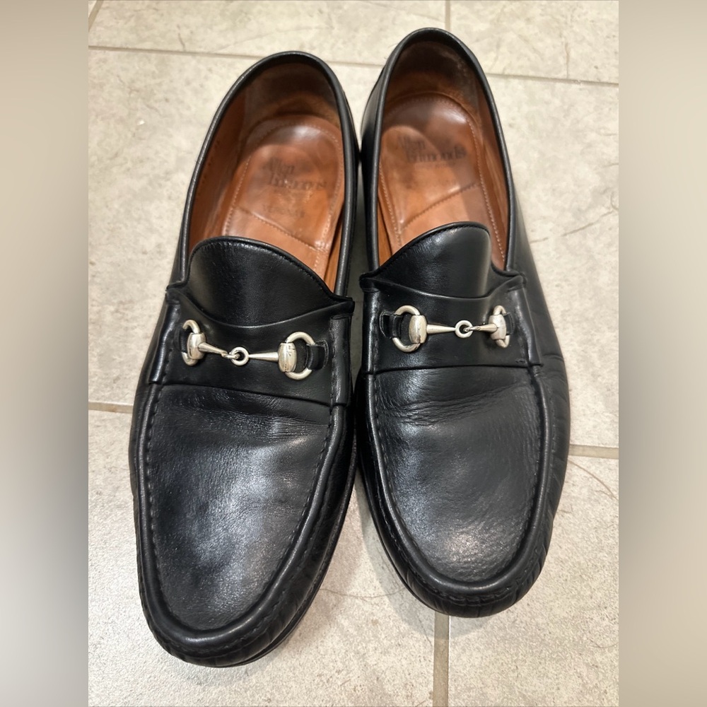 Allen Edmonds "VERONA II" Italian Men's Dress Loafers 12 EEE Black